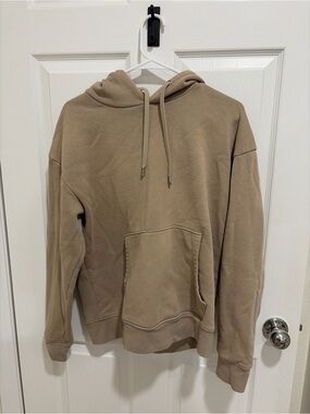 Men's Taupe Pullover Hoodie - Casual Everyday Sweatshirt